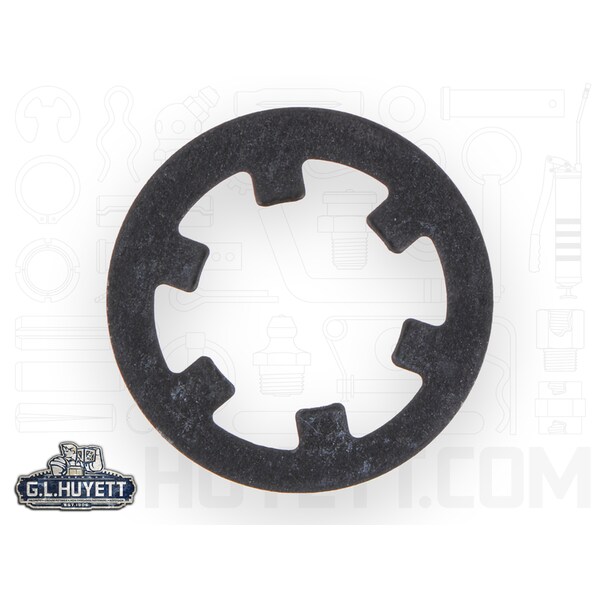 Rotor Clip External Push-On Retaining Ring, Steel Black Phosphate Finish, 1/4 in Shaft Dia TY-025 - main